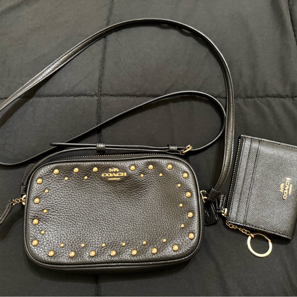 Coach Black Crossbody with Wallet.